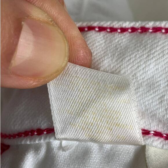 Kate Spade Broome Street Womens Skinny Jeans Size 26 White Play Hooky W28 x L31 - Picture 12 of 12